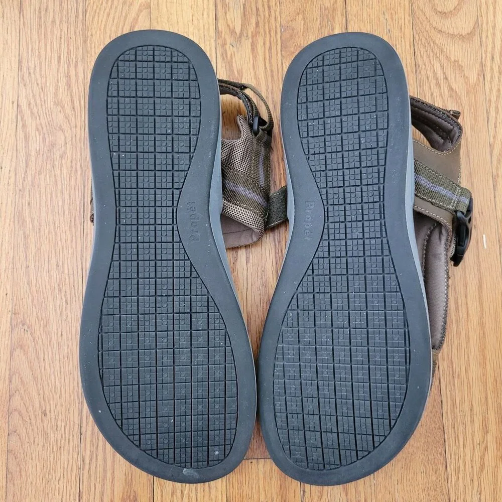 Propet ELI Adjustable‎ 3 Strap Sandals 15 Olive Summer Hiking Comfort